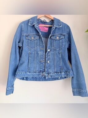 American Vintage Classic Blue Denim Jean Jacket 90s Grunge Trucker Style